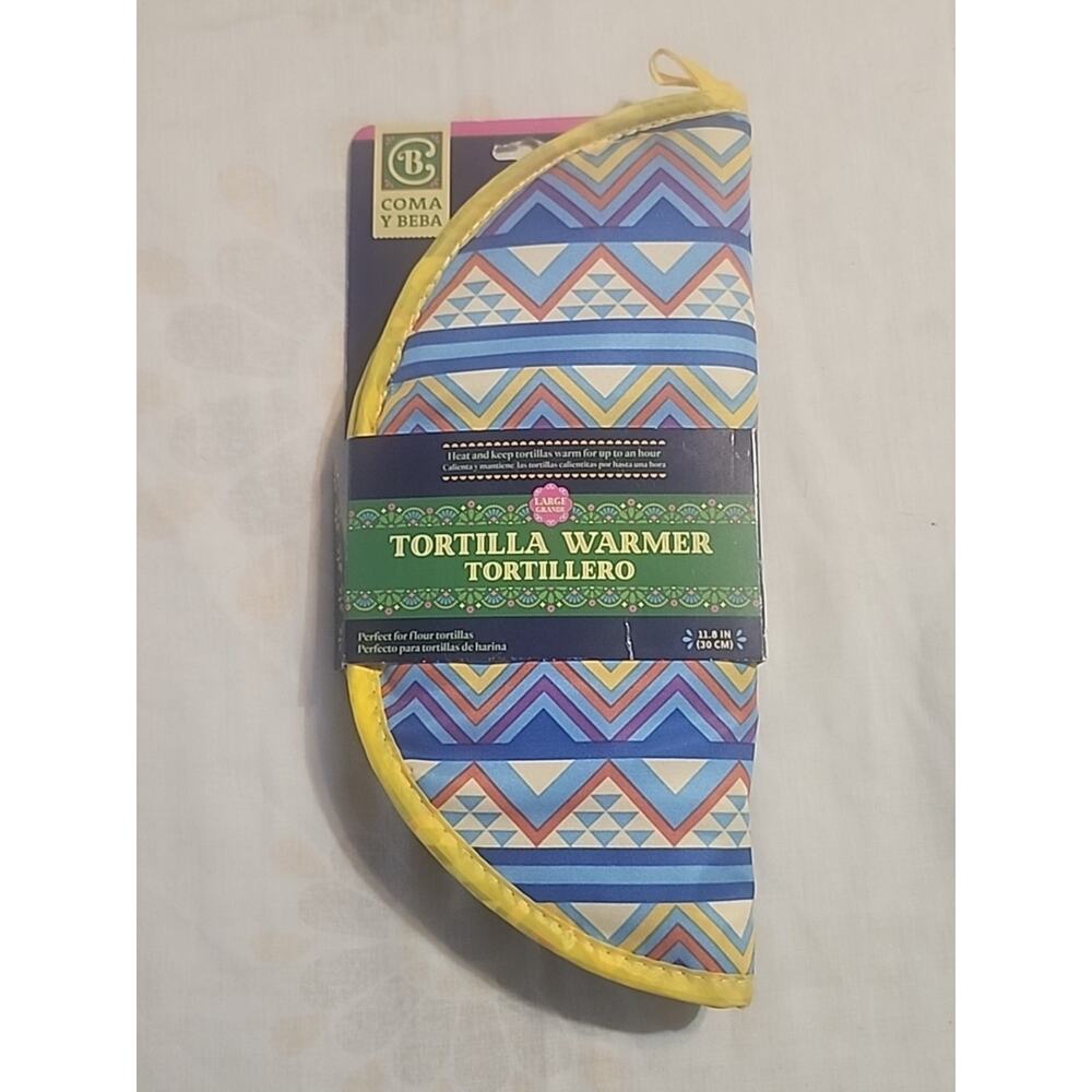 Tortilla Insulate Warmer Large 11.8" Keeps Warm Up To an Hour Holds 12 Tortillas